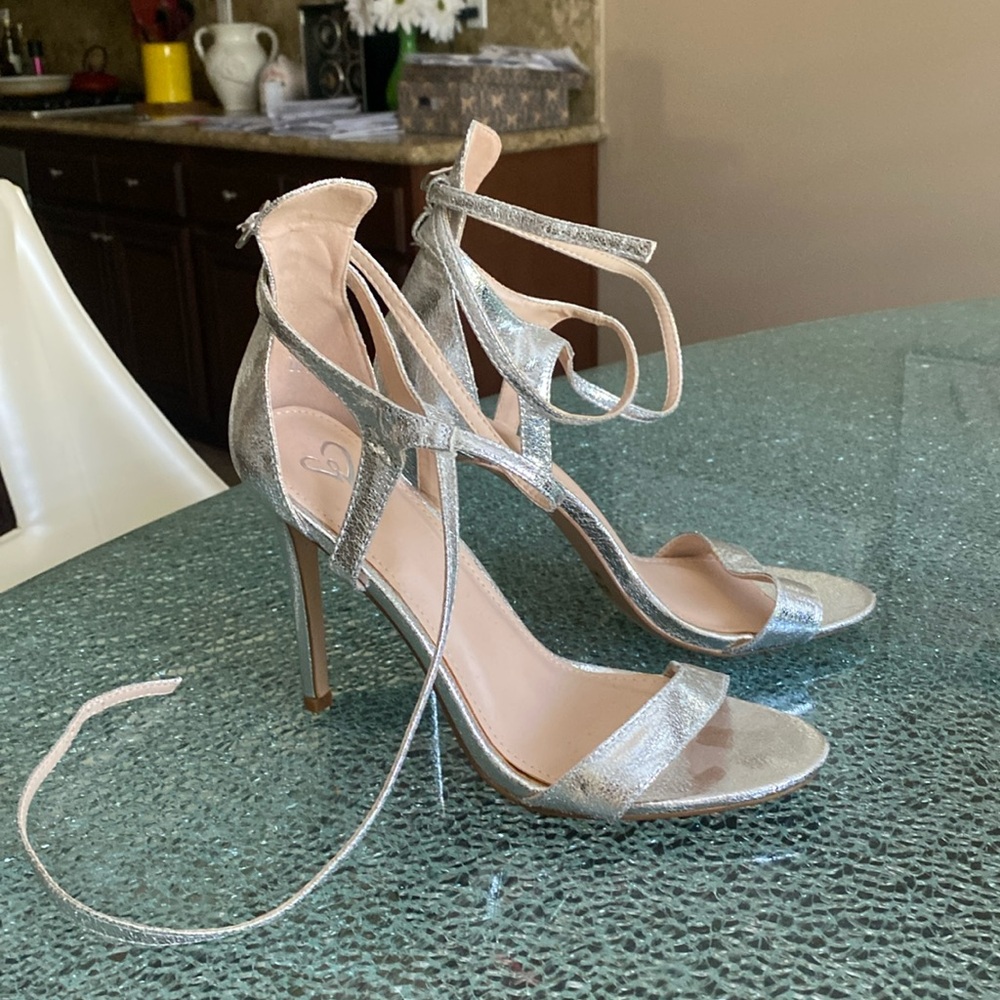 Silver shoes